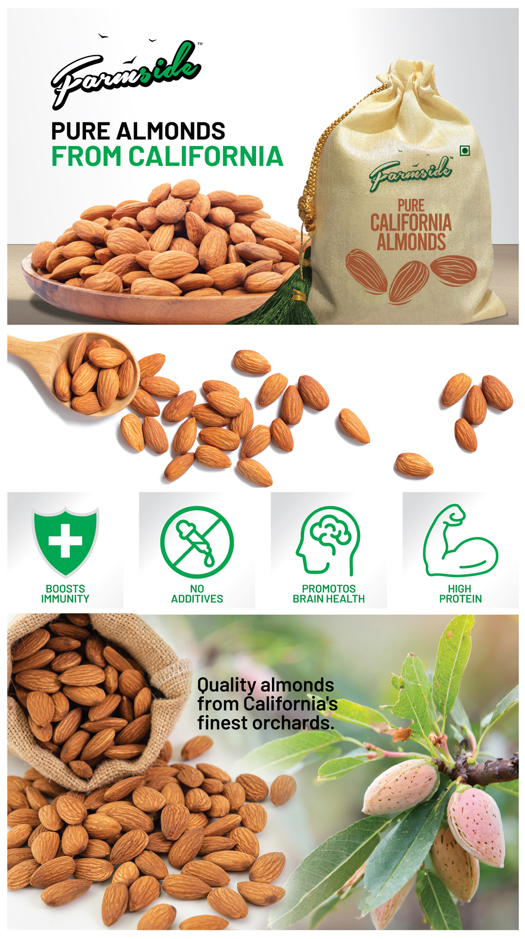 Farmside Almond A+ content