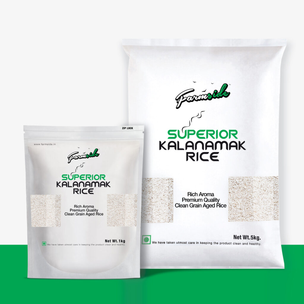 Farmside Superior Aged Kalanamak Rice – Aromatic, Nutrient-Rich & Naturally Grown.